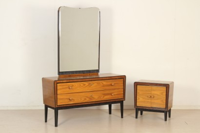 Cassettone con specchio modernariato_79784 modernariato, cassettone modernariato, cassettone anni 30, cassettone con specchio, impiallacciatura noce