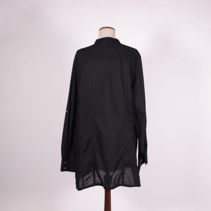 secondhand, moda sostenibile, camicia, blusa, fiorella rubino, taglie forti, taglie curvy, curvy,Blusa Nera Fiorella Rubino