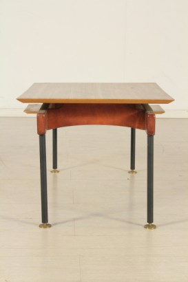 Tavolino anni 60_79830 modernariato, tavolino modernariato, tavolino anni 60, tavolino legno impiallacciato, metallo verniciato