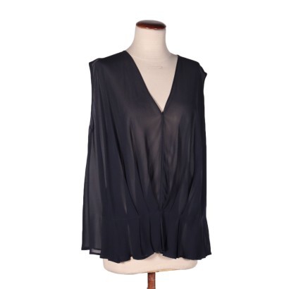 Blusa in Seta Smanicata Giorgio Armani