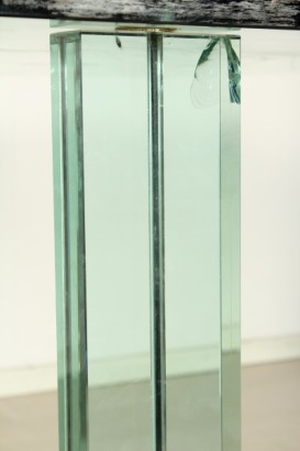 Tavolo Fontana Arte_79864 modernariato, design, tavolo design, tavolo renzo piano, renzo piano per fontana arte, tavolo teso renzo piano, tavolo teso fontana arte, tavolo anni 80, tavolo vetro stratificato