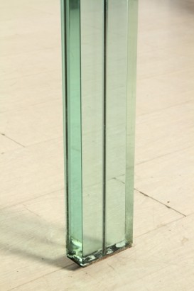 Tavolo Fontana Arte_79866 modernariato, design, tavolo design, tavolo renzo piano, renzo piano per fontana arte, tavolo teso renzo piano, tavolo teso fontana arte, tavolo anni 80, tavolo vetro stratificato