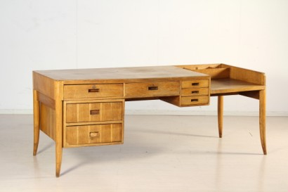 modernariato, scrivania modernariato, scrivania guglielmo ulrich, scrivania con cassetti
