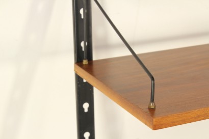 Libreria pensile anni 60_79881 modernariato, libreria modernariato, libreria pensile, libreria anni 60, libreria teak, metallo verniciato