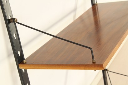 Libreria pensile anni 60_79882 modernariato, libreria modernariato, libreria pensile, libreria anni 60, libreria teak, metallo verniciato