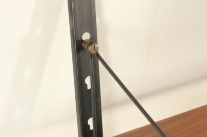 Libreria pensile anni 60_79883 modernariato, libreria modernariato, libreria pensile, libreria anni 60, libreria teak, metallo verniciato