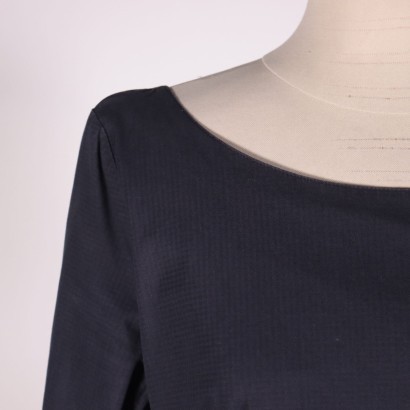 Max&Co, Max Mara, abito, abito midi, cotone, secondhand, made in italy,Abito Blu Max&Co.