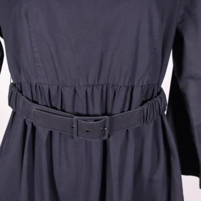 Max&Co, Max Mara, abito, abito midi, cotone, secondhand, made in italy,Abito Blu Max&Co.