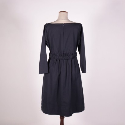Max&Co, Max Mara, abito, abito midi, cotone, secondhand, made in italy,Abito Blu Max&Co.