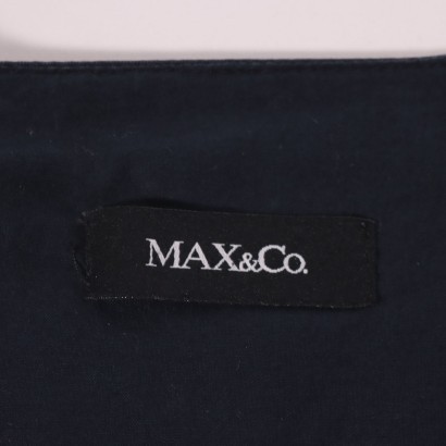 Max&Co, Max Mara, abito, abito midi, cotone, secondhand, made in italy,Abito Blu Max&Co.