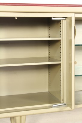 Mobile ufficio Trau_79999 modernariato, mobile ufficio modernariato, mobile ufficio trau, mobile anni 50, piano in skai