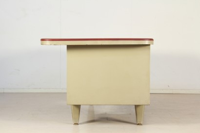 modernariato, scrivania modernariato, scrivania trau, scrivania anni 50, piano in skai