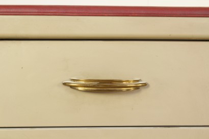 modernariato, scrivania modernariato, scrivania trau, scrivania anni 50, piano in skai