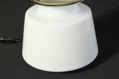 modernariato, illuminazione, lampada da tavolo, vetro opale fumÃ¨