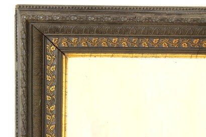 Specchiera_80271 bottega 900, antiquariato, specchiera fine 800, specchiera ebanizzata, dorature