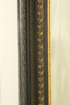 Specchiera_80272 bottega 900, antiquariato, specchiera fine 800, specchiera ebanizzata, dorature