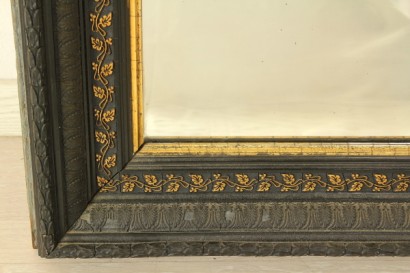 Specchiera_80273 bottega 900, antiquariato, specchiera fine 800, specchiera ebanizzata, dorature