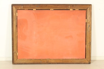 Specchiera_80277 bottega 900, antiquariato, specchiera fine 800, specchiera ebanizzata, dorature