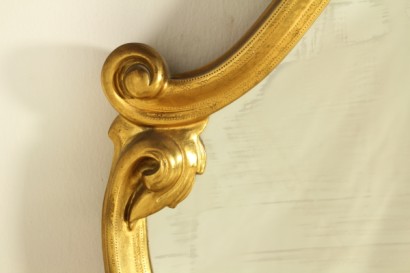 Specchiera dorata_80281 bottega 900, antiquariato, specchiera primi 900, specchiera dorata, intagli