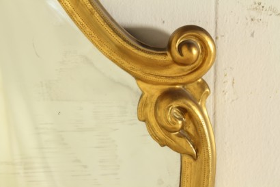 Specchiera dorata_80282 bottega 900, antiquariato, specchiera primi 900, specchiera dorata, intagli