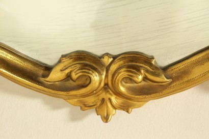 Specchiera dorata_80283 bottega 900, antiquariato, specchiera primi 900, specchiera dorata, intagli