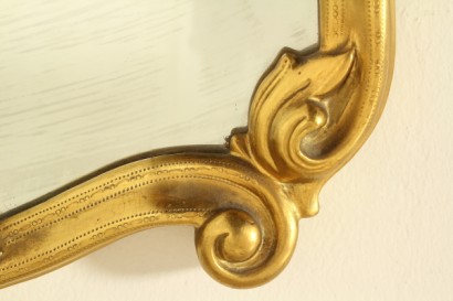Specchiera dorata_80285 bottega 900, antiquariato, specchiera primi 900, specchiera dorata, intagli