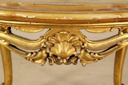 bottega del 900, antiquariato, tavolino barocchetto, tavolino in tiglio, primi del 900