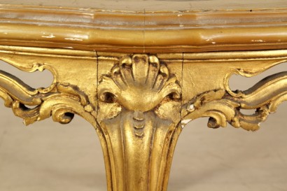 bottega del 900, antiquariato, tavolino barocchetto, tavolino in tiglio, primi del 900