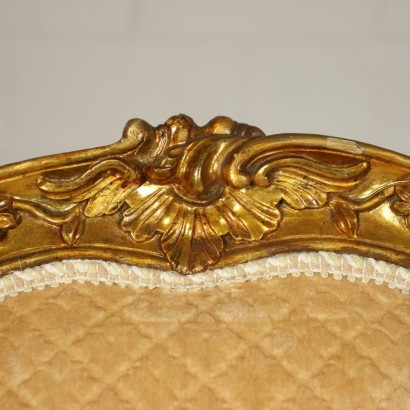 Paire De Canapés Barocchetto Italie Prèmiere Moitié 18ème Siècle
