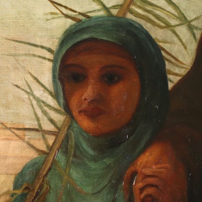 arte, arte italiana, pittura ottocento italiana,Grande Dipinto a Soggetto Orientalista
