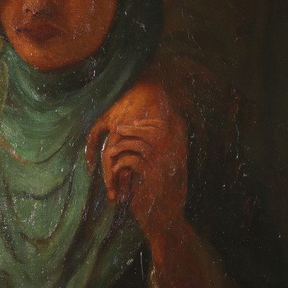arte, arte italiana, pittura ottocento italiana,Grande Dipinto a Soggetto Orientalista