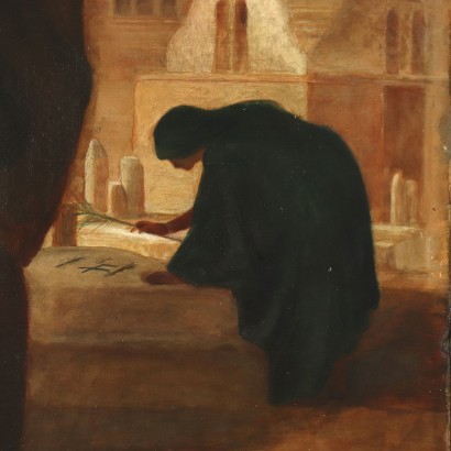 arte, arte italiana, pittura ottocento italiana,Grande Dipinto a Soggetto Orientalista