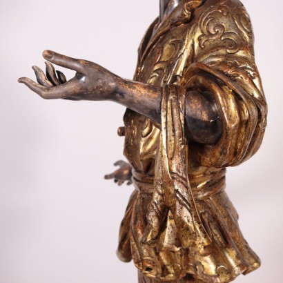 Moor Shaped Revival Torch Holder Resin Italy 20th Century