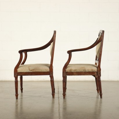 Paire de Fauteuils Néoclassiques Véronais italie '700