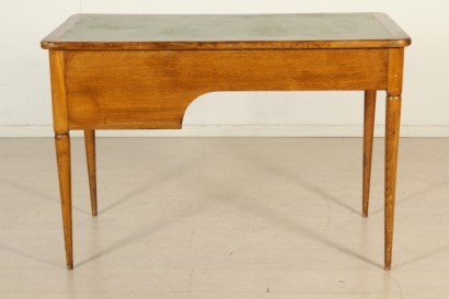 Scrivania anni 40_81341 modernariato, scrivania, anni 40, impiallacciato rovere, linoleum