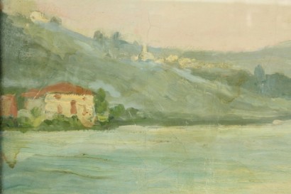 arte del 900, riccardo brambilla, riccardo brambilla 1871-1965, olio su tela