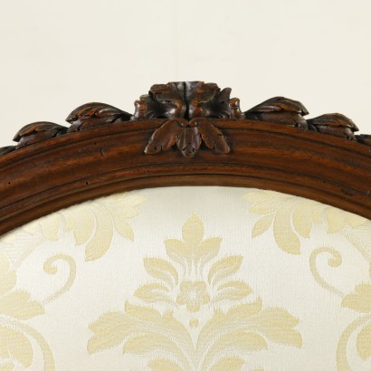Group of 6 Louis XVI Armchairs Walnut Italy XVIII Century