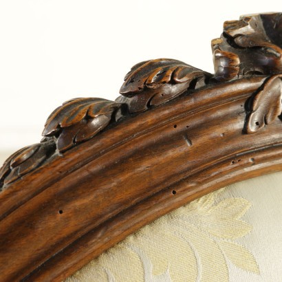 Group of 6 Louis XVI Armchairs Walnut Italy XVIII Century