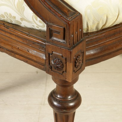 Group of 6 Louis XVI Armchairs Walnut Italy XVIII Century