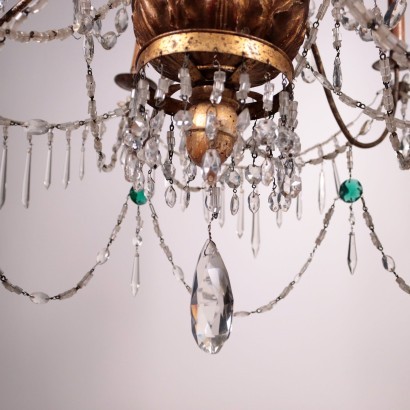 antiquariato, lampadario, antiquariato lampadari, lampadario antico, lampadario antico italiano, lampadario di antiquariato, lampadario neoclassico, lampadario del 800,Coppia di Lampadari Neoclassici Genovesi