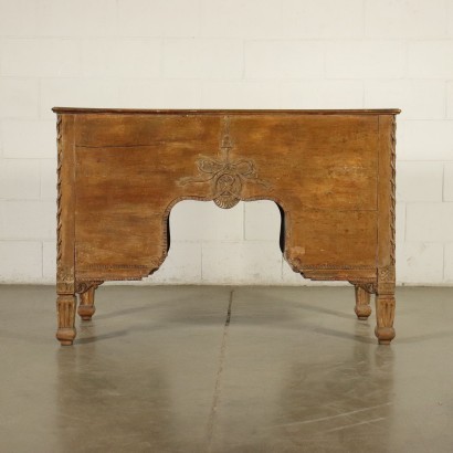 Neo-Classical Veronese Desk Silver Fir Walnut Italy 19th Century