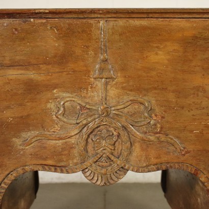 Neo-Classical Veronese Desk Silver Fir Walnut Italy 19th Century