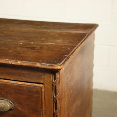 Neo-Classical Veronese Desk Silver Fir Walnut Italy 19th Century