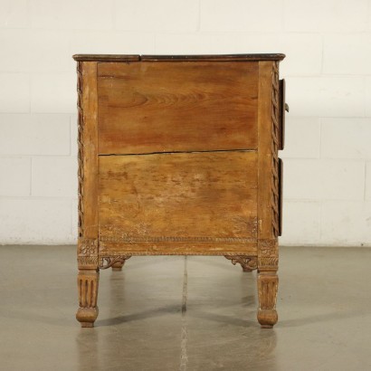 Neo-Classical Veronese Desk Silver Fir Walnut Italy 19th Century