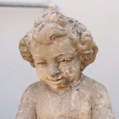 antigüedades, piedras, antigüedades de piedra, piedras antiguas, piedras italianas antiguas, piedra antigua, piedra neoclásica, piedra del siglo XIX, Garden Putto in Vicenza Stone