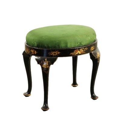 antiquariato, sedia, antiquariato sedie, sedia antica, sedia antica italiana, sedia di antiquariato, sedia neoclassica, sedia del 800,Sgabello Inglese in Stile Chinoiserie