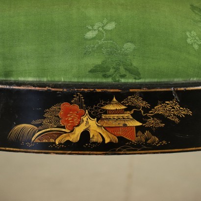 antiquariato, sedia, antiquariato sedie, sedia antica, sedia antica italiana, sedia di antiquariato, sedia neoclassica, sedia del 800,Sgabello Inglese in Stile Chinoiserie