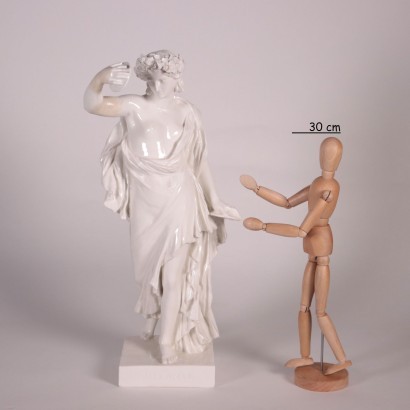Capodimonte Ceramic Bacchante Naples Italy 19th Century