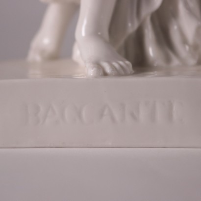 Capodimonte Ceramic Bacchante Naples Italy 19th Century