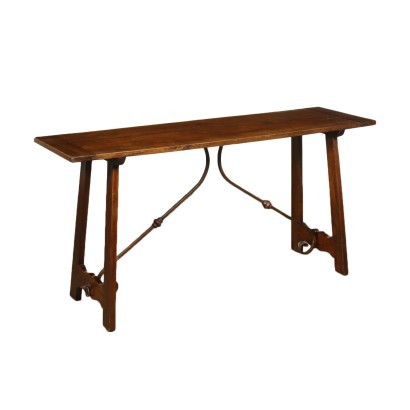 Table de réfectoire avec bois anciens
